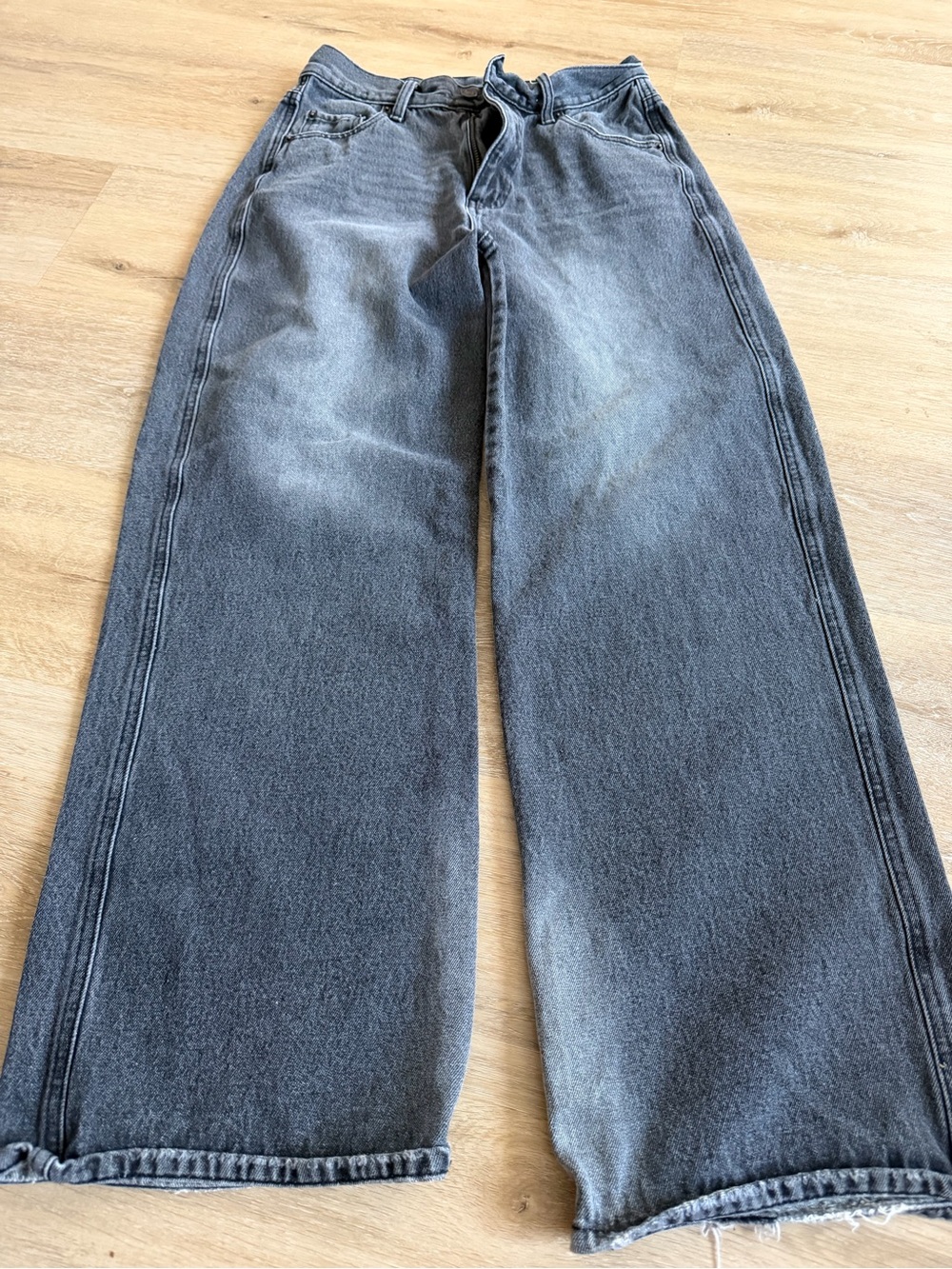 Wego  Wide-Leg black Washed Jeans